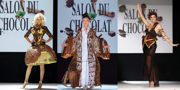 Jean-Paul Hévin là một trong những người đầu tiên tham gia vào việc thiết kế thời trang làm bằng chocolat.