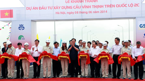 Vĩnh Thịnh, Sông Hồng, lớn nhất Việt Nam, Hàn Quốc, Thủ tướng, khánh thành
