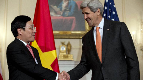 Biển Đông, vũ khí sát thương, Mỹ, Phạm Bình Minh, John Kerry, DOC, tranh chấp, chủ quyền