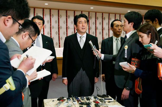 Triều Tiên gọi Thủ tướng Shinzo Abe là Hitler châu Á. Ảnh: Reuters Triều Tiên gọi Thủ tướng Shinzo Abe là Hitler châu Á. Ảnh: Reuters