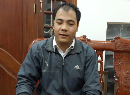 Lái xe Nguyễn Văn Hải đã trao lại giấy tờ cùng số tiền khách hàng bỏ quên trên xe