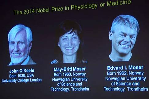 3 nhà khoa học được trao giải Nobel Y học 2014. Ảnh: svd.se
