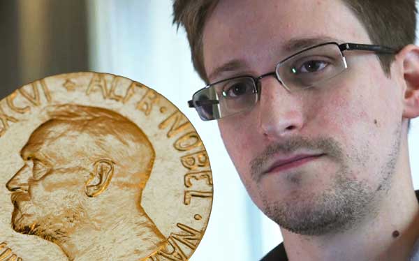 Edward Snowden cũng từng được đề cử nhận giải thưởng Hòa bình 2013 của Thụy Điển.