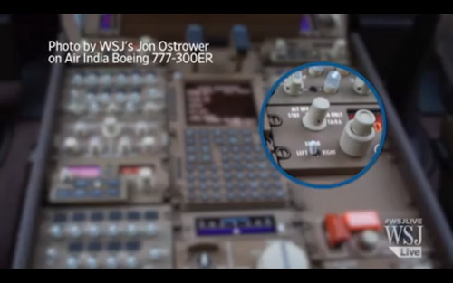 Hệ thống truyền phát tín hiệu trên máy bay - Ảnh chụp màn hình Wall Street Journal