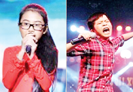 2 ca sĩ “hot” của The voice kids. Ảnh: TL