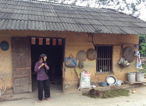Ngôi nhà của gia đình ông Ban Văn Mình.
