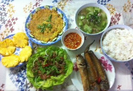 Thực đơn hợp lý cho 2 suất ăn.