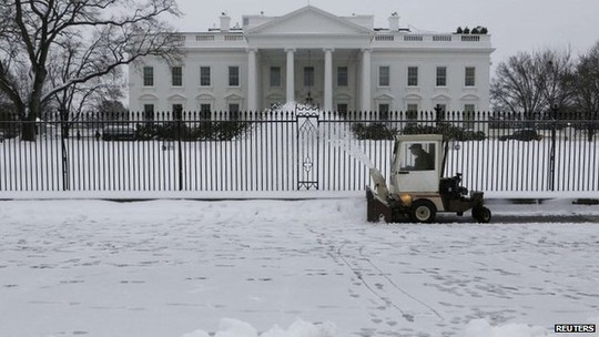 The White House in Washington DC on 13 February 2014