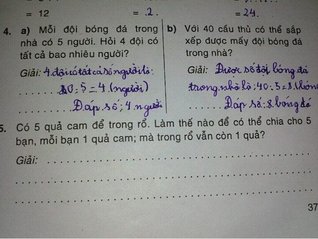 Đề số 5 thì phải làm sao?