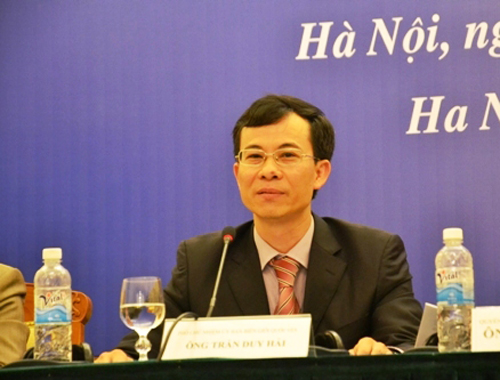 Đang họp báo quốc tế về biển Đông: 
