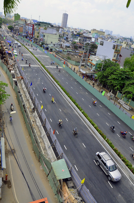 Toàn cảnh cây cầu Hậu Giang mới.