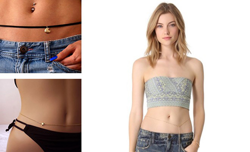 Sao giữ eo con kiến bằng chuỗi dây belly chain - 7