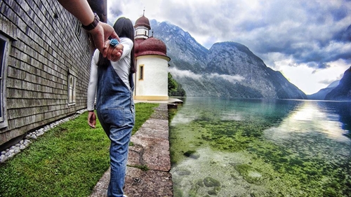 Hồ Konigsee, huyện Berchtesgaden, Đức.