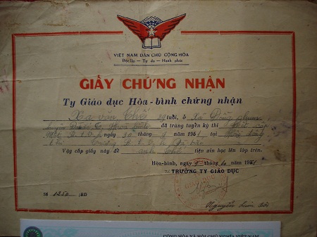 
	Để có được tấm bằng tốt nghiệp này, đối với già Thế là cả một chiến công.