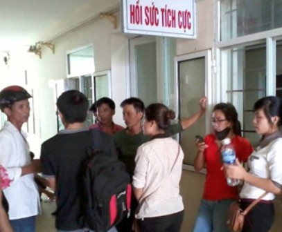 Khoa Hồi sức tích cực- BVĐK Hà Tĩnh nơi xảy ra vụ việc các bac sĩ bị hành hung