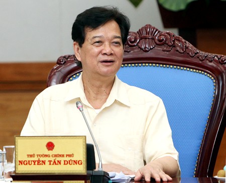 Thủ tướng Chính phủ Nguyễn Tấn Dũng phat biểu tại phiên họp           Ảnh Chinhphu.vn