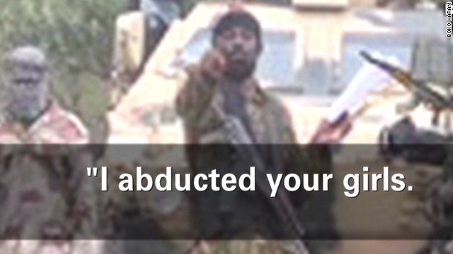 Ảnh từ video của nhóm Boko Haram tuyên bố sẽ bán các nữ sinh bị bắt cóc.