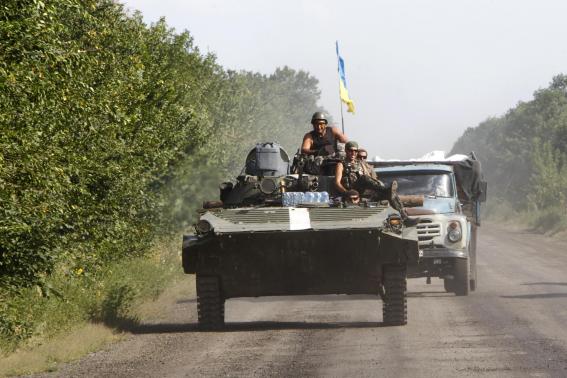 Quân Ukraine ở khu vực miền Đông.