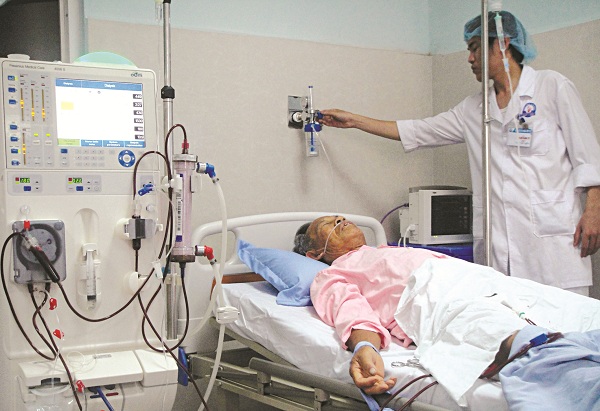 Bệnh nhân chạy thận nhân tạo theo định kỳ