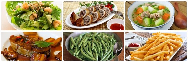 Bữa ăn nên có nhiều rau xanh.
