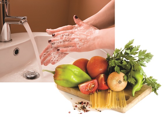 Rửa tay trước khi ăn, chế biến thực phẩm