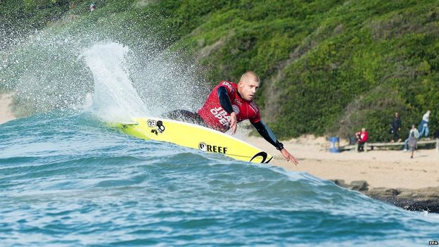 Mick Fanning trong cuộc thi.