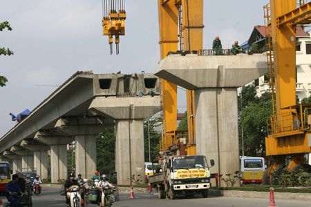 Dự án đường sắt Cát Linh - Hà Đông “xê dịch” thời gian về đích