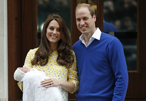 Hình ảnh công chúa nhỏ mới sinh của Hoàng gia Anh