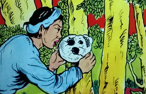 Hình ảnh minh họa truyện Sọ Dừa, ấn bản NXB Hồng Đức.