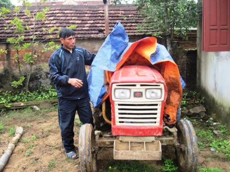  Từ chiếc máy cày, anh Lợi đã hoàn lương làm lại cuộc đời.