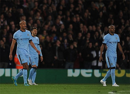 Man City đã thua Crystal Palace ở đầu tuần vừa qua