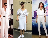 Sao Việt quyết hơn thua với thời trang white on white