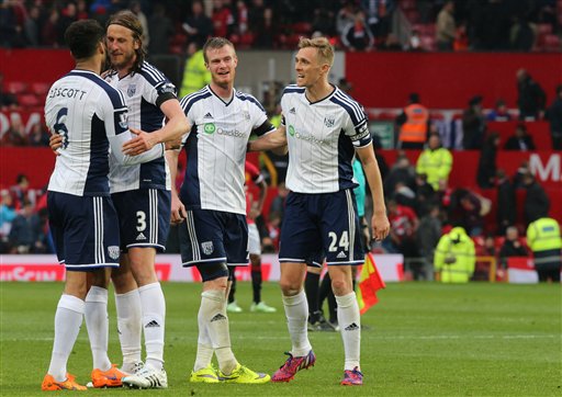 West Brom cán mốc trụ hạng sau trận thắng trước MU đêm qua