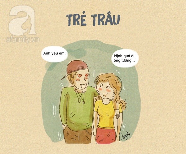 trẻ trâu và đàn ông