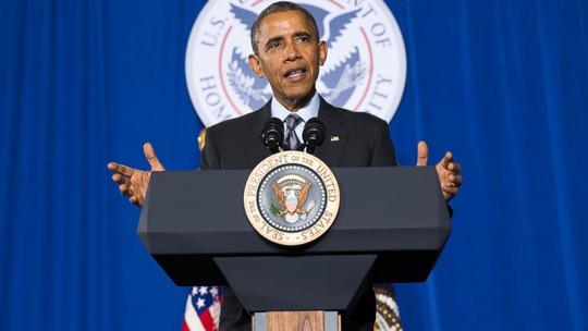 PHOTO: President Barack Obama delivers remarks at the Department of Homeland Security on his FY2016 budget proposal, Feb. 2, 2015, in Washington. 