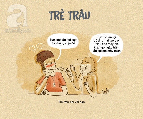 trẻ trâu và đàn ông