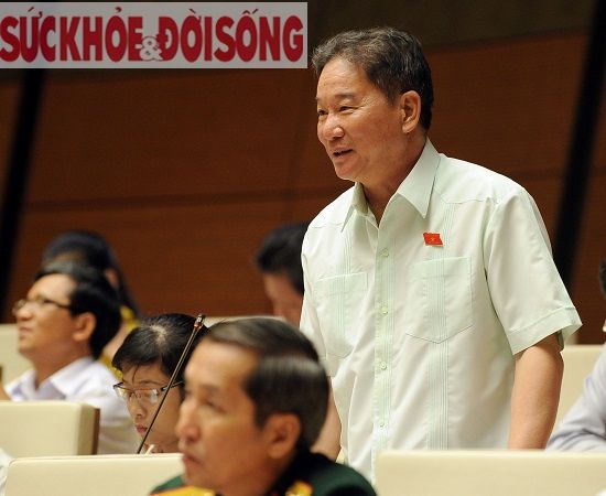 Đại biểu Nguyễn Bá Thuyền (đoàn Lâm Đồng) phát biểu tại Quốc hội.