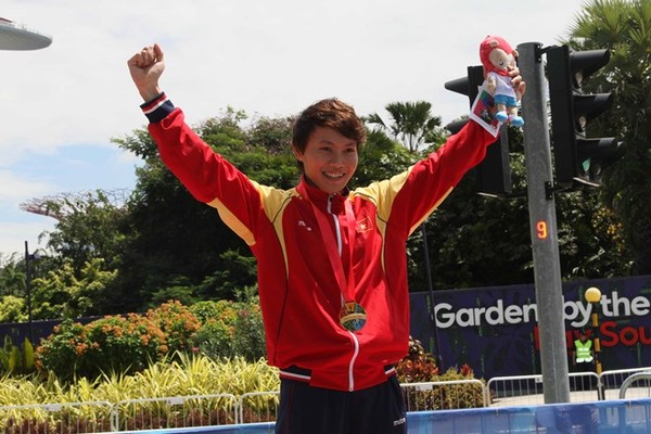 Nguyễn Thị Thật vinh dự với HCV SEA Games.