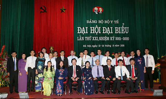 Các đồng chí trong Ban chấp hành Đảng bộ Bộ Y tế khoá XXI, nhiệm kỳ 2015-2020
Ảnh Trần Minh