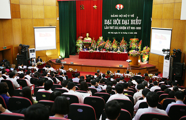 Toàn cảnh Đại hội Đại biểu Đảng bộ Y tế khoá XXI, nhiệm kỳ 2015-2020
Ảnh T.Minh
