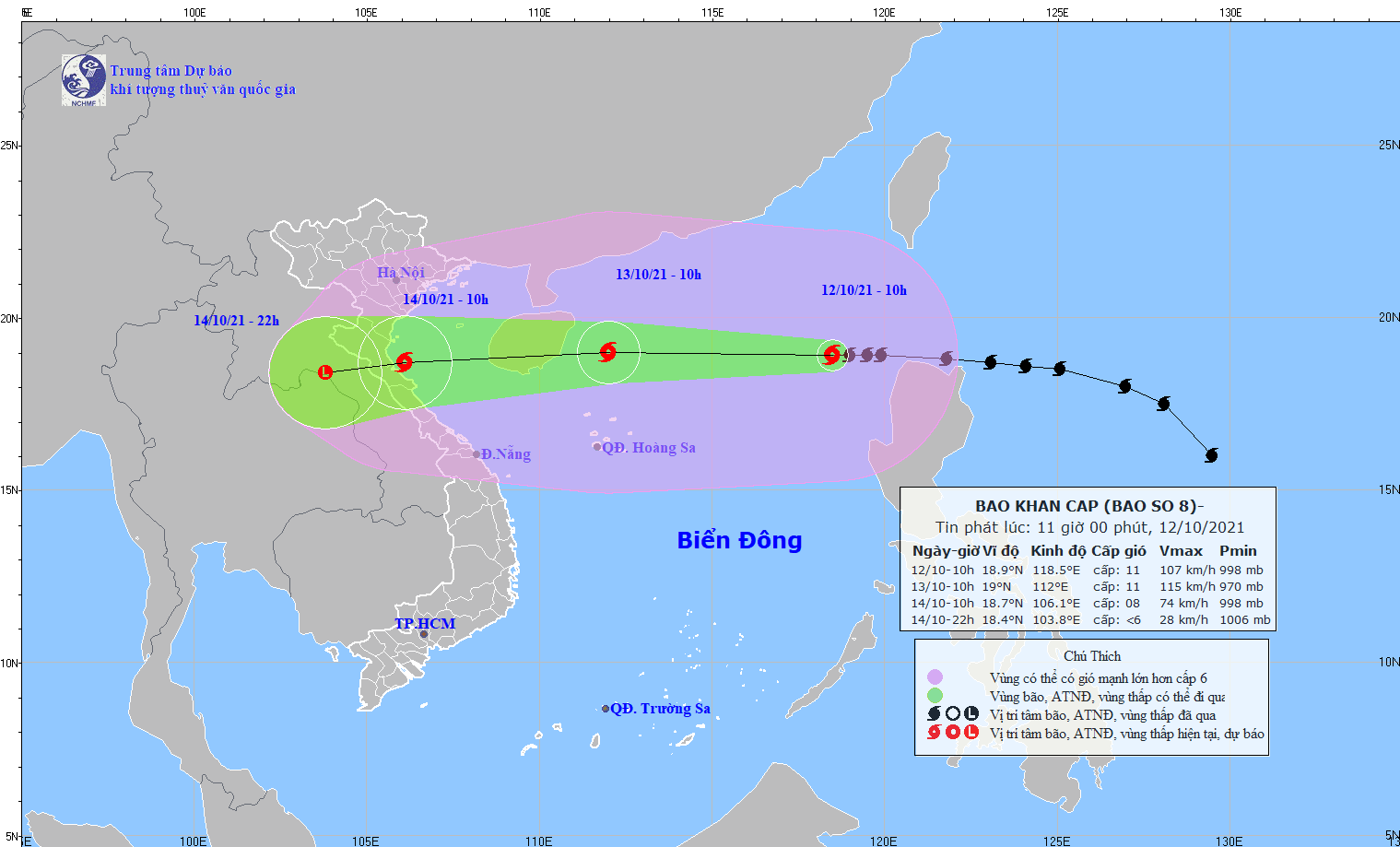 Thông tin mới nhất về cơn bão số 8, từ chiều mai giật cấp 14 đi nhanh vào đất liền - Ảnh 1.