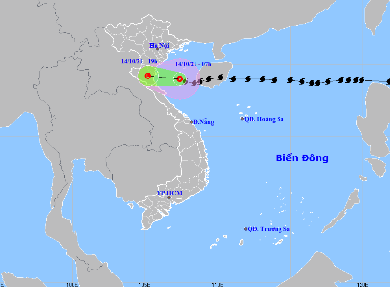 Bão số 8 suy yếu thành ATNĐ, áp sáp Thanh Hóa - Nghệ An, mưa như trút tại miền Bắc và Trung Bộ - Ảnh 1.