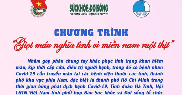 Giọt máu nghĩa tình tiếp sức cho miền Nam chống dịch