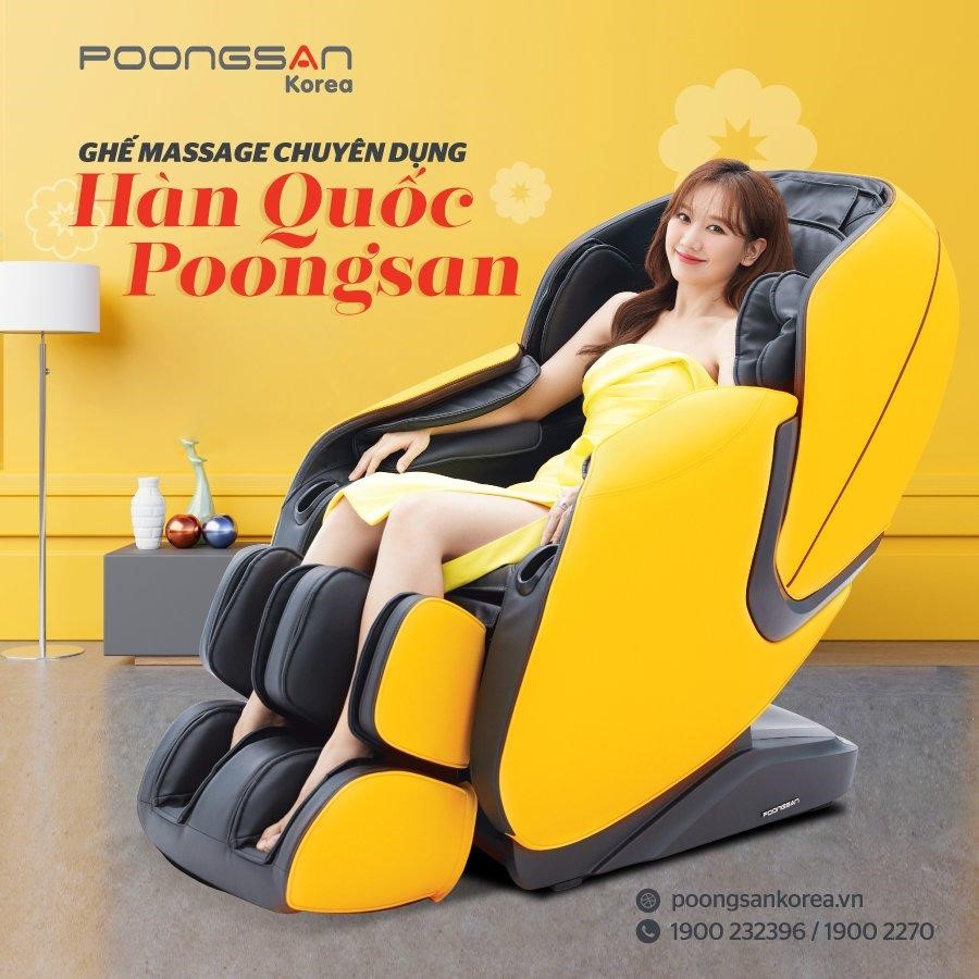 Ghế massage chuyên dụng Hàn Quốc Poongsan - Điểm sáng uy tín và chất lượng - Ảnh 1.