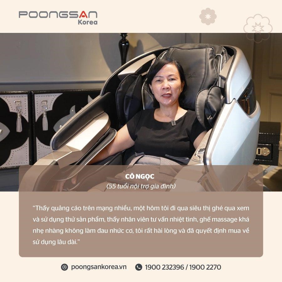 Ghế massage chuyên dụng Hàn Quốc Poongsan - Điểm sáng uy tín và chất lượng - Ảnh 3.