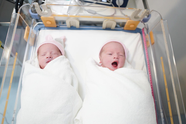 2 em bé nhà Diễm Châu mới chào đời đã sở hữu nhan sắc xinh xắn, nước da trắng trẻo
