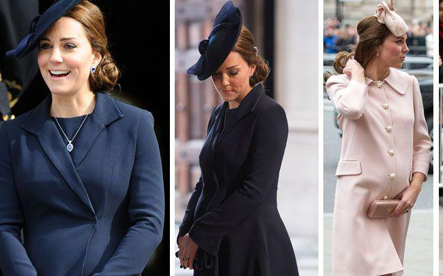 Quyến rũ hệt công nương Kate Middleton khi mang bầu