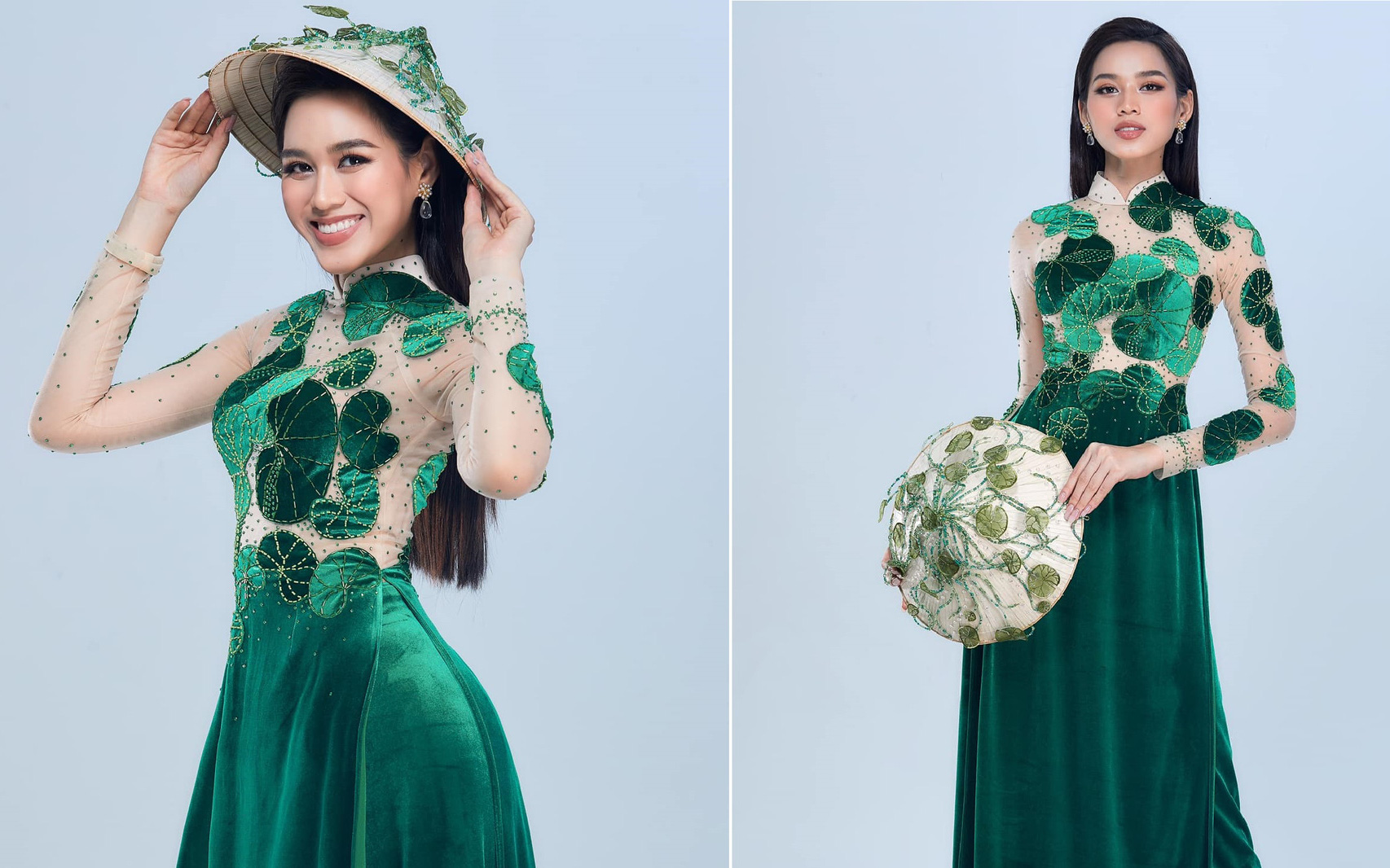 Hoa hậu Đỗ Thị Hà nói gì khi mặc áo dài lấy cảm hứng từ rau má tại Miss World 2021?