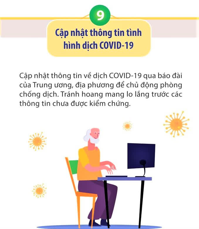 10 lời khuyên dành cho người cao tuổi phòng, chống dịch COVID-19 tại cộng đồng - Ảnh 15.