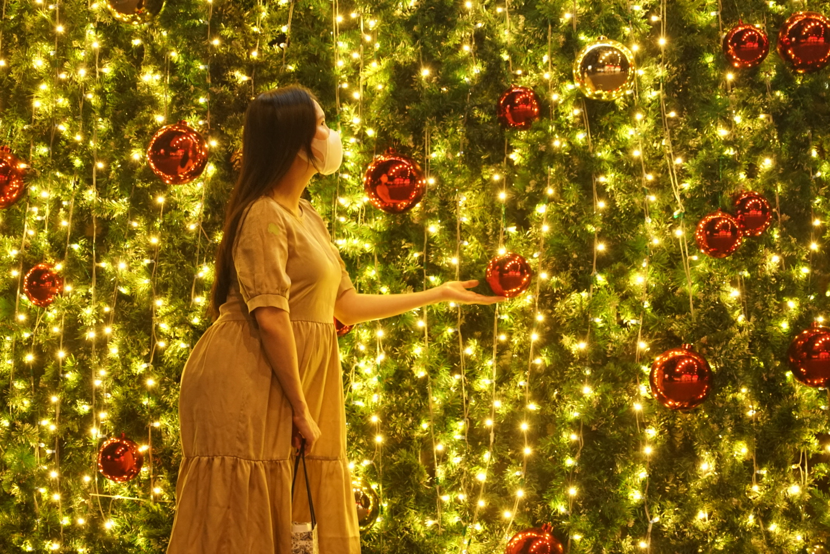 Người Sài Gòn hào hứng với cây thông Noel khổng lồ